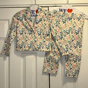 Girls floral suit